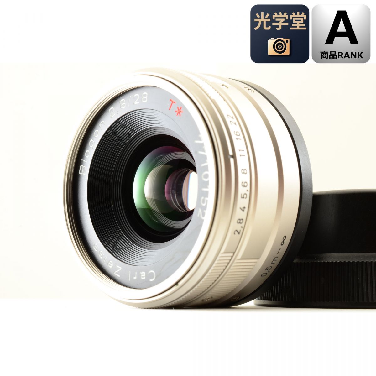 【中古】Contax Carl Zeiss Biogon 28mm f/2.8 T* G1 G2用 単焦点 カメラレンズ 交換レンズ コンタックス コンタックスG用 S/N:7710152