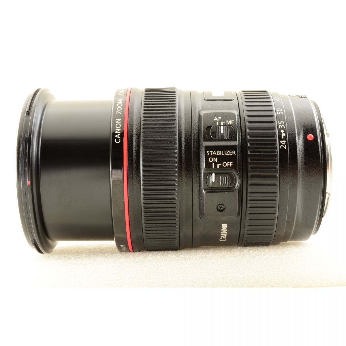 【中古】Canon EF 24-105mm f/4 L IS USM フード付き 標準 ズーム カメラレンズ 交換レンズ キヤノン EFシリーズ S/N:2020771