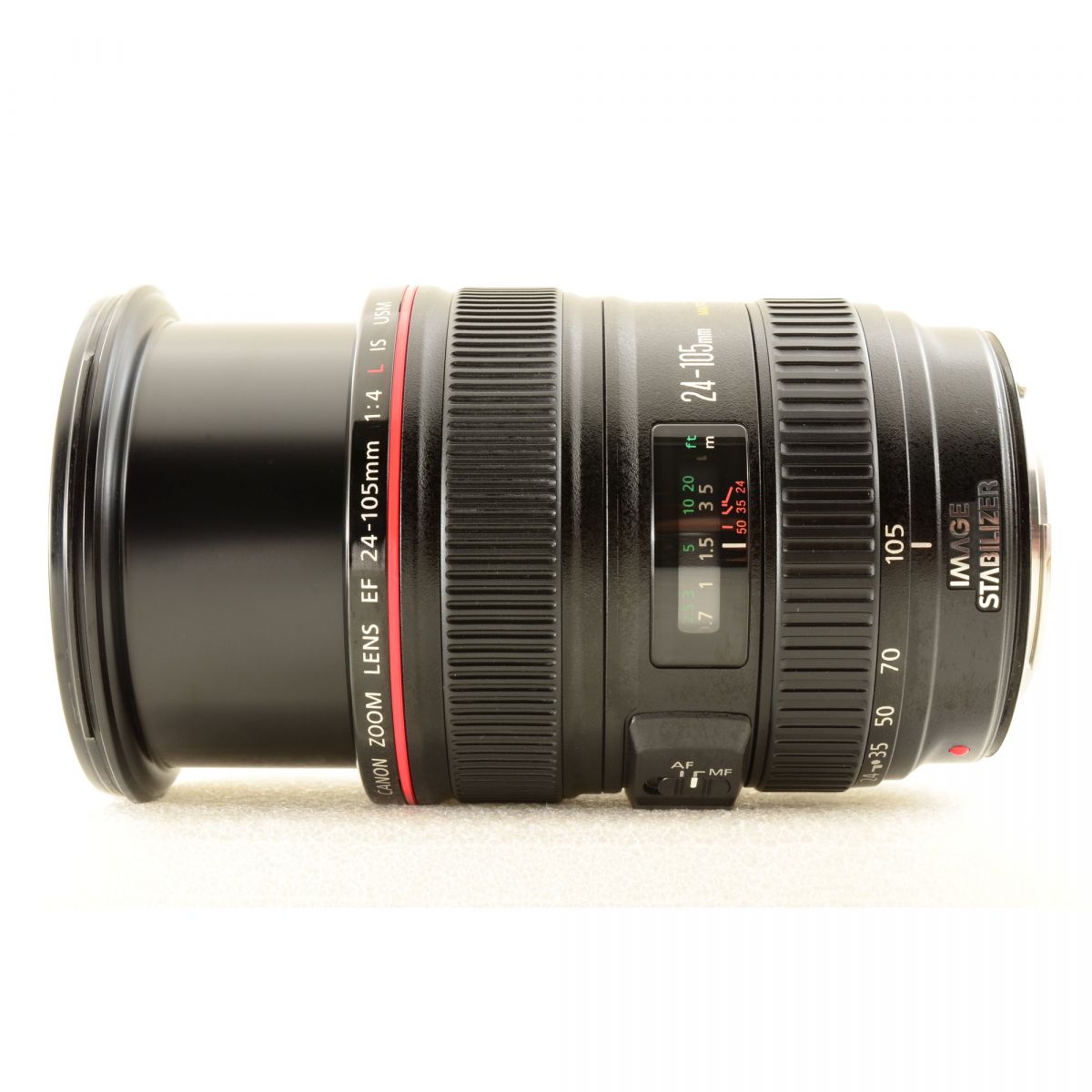 【中古】Canon EF 24-105mm f/4 L IS USM フード付き 標準 ズーム カメラレンズ 交換レンズ キヤノン EFシリーズ S/N:2020771