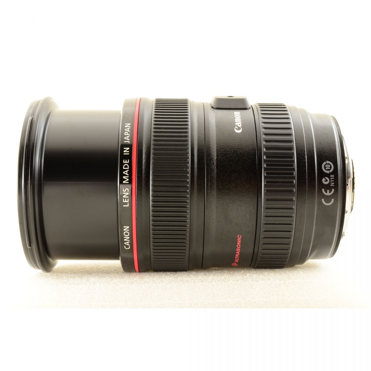 【中古】Canon EF 24-105mm f/4 L IS USM フード付き 標準 ズーム カメラレンズ 交換レンズ キヤノン EFシリーズ S/N:2020771