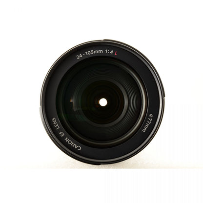 【中古】Canon EF 24-105mm f/4 L IS USM フード付き 標準 ズーム カメラレンズ 交換レンズ キヤノン EFシリーズ S/N:2020771