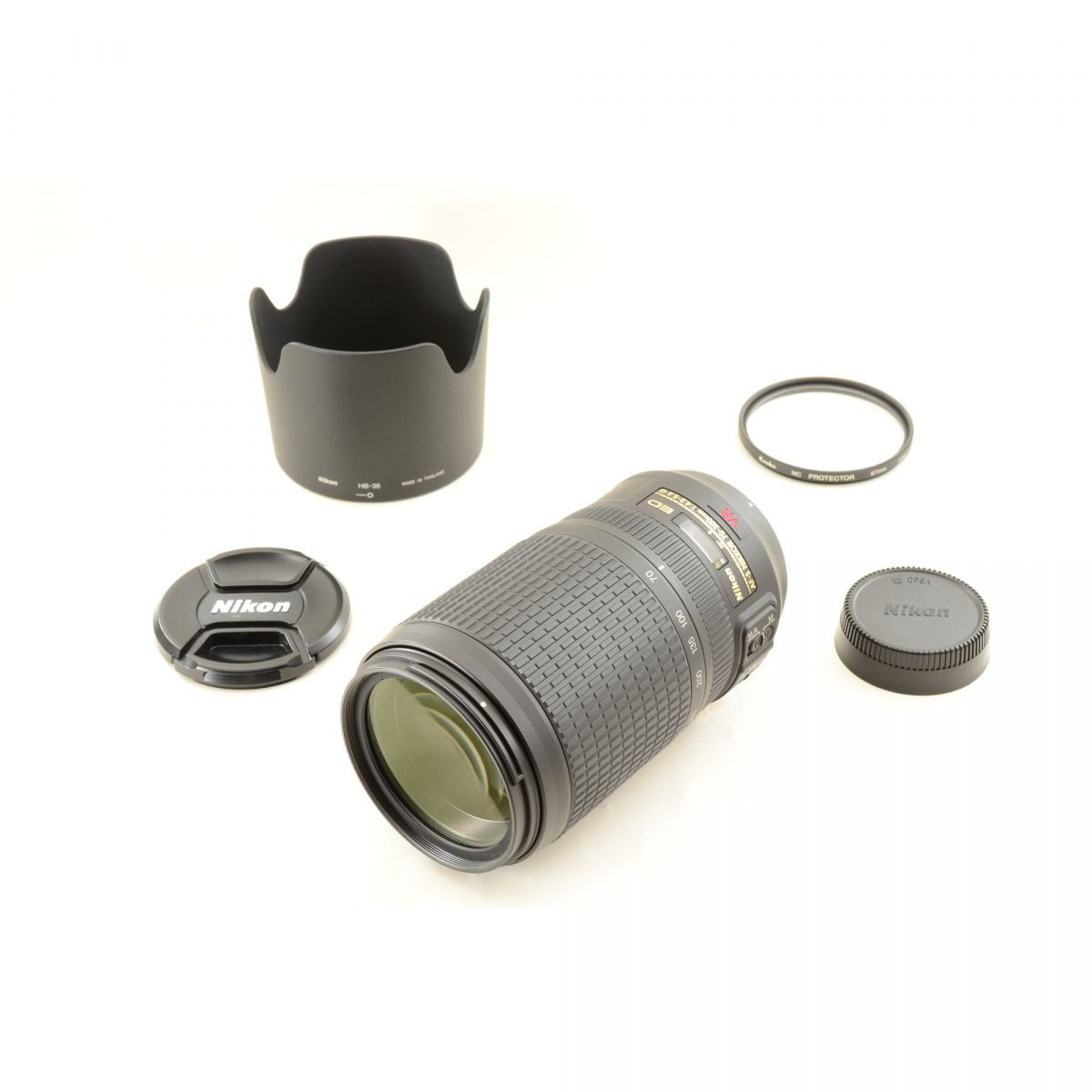 【中古】Nikon AF-S Zoom Nikkor 70-300mm f/4.5-5.6 G ED IF VR フード付き 望遠 ズーム カメラレンズ 交換レンズ ニコン NIKKORシリーズ S/N:2290428