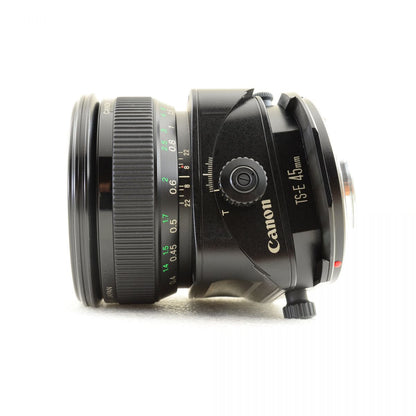 【中古】Canon TS-E 45mm f/2.8 ティルトシフト 単焦点レンズ PLフィルター付 キャノン S/N: 13543