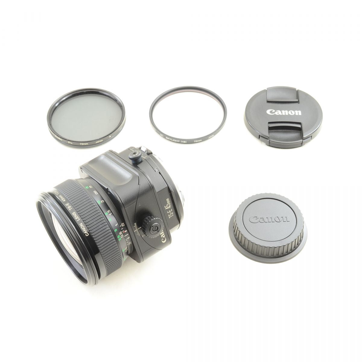 【中古】Canon TS-E 45mm f/2.8 ティルトシフト 単焦点レンズ PLフィルター付 キャノン S/N: 13543