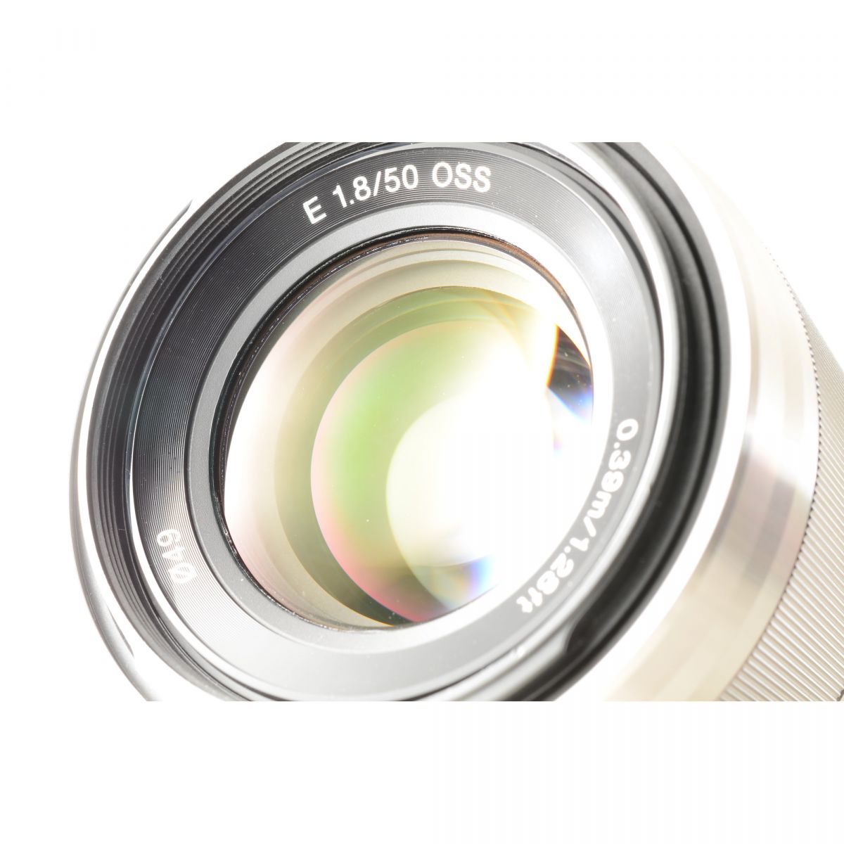 【中古】SONY E 50mm f/1.8 OSS SEL50F18 シルバー 中望遠 単焦点 カメラレンズ 交換レンズ ソニー S/N:1856461