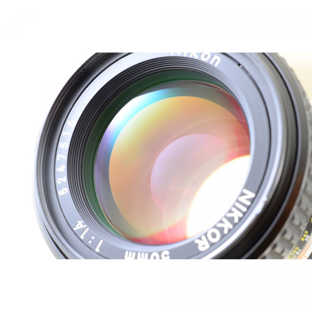 【中古】Nikon Ai-S NIKKOR 50mm f/1.4 元箱付き 標準 単焦点 カメラレンズ 交換レンズ ニコン NIKKORシリーズ S/N:5247516