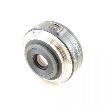【中古】Canon EF-S 24mm f/2.8 STM 単焦点 パンケーキレンズ キャノン S/N: 4601102268