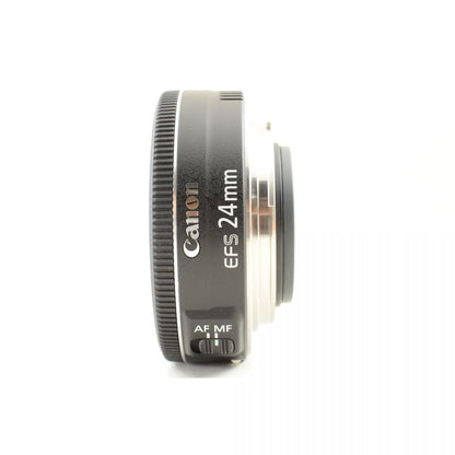 【中古】Canon EF-S 24mm f/2.8 STM 単焦点 パンケーキレンズ キャノン S/N: 4601102268