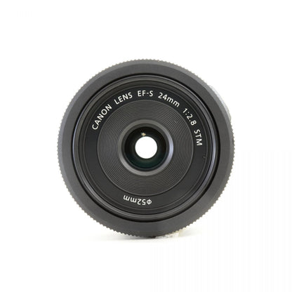 【中古】Canon EF-S 24mm f/2.8 STM 単焦点 パンケーキレンズ キャノン S/N: 4601102268