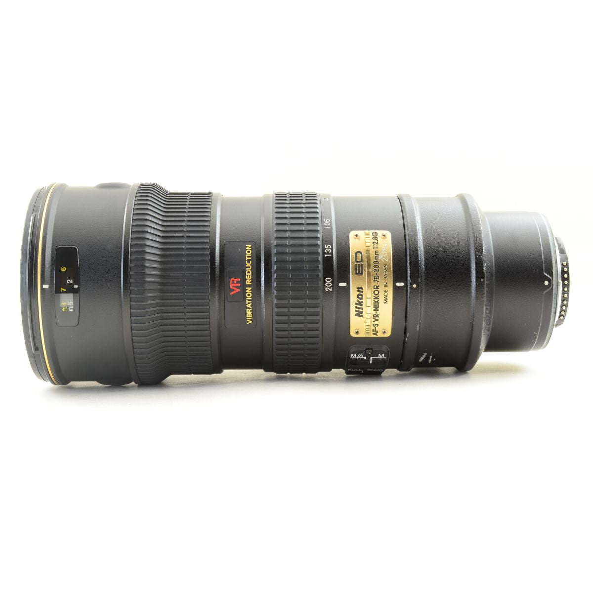【中古】Nikon AF-S NIKKOR 70-200mm f/2.8G ED VR ブラック 望遠 ズームレンズ ニコン S/N: 237941