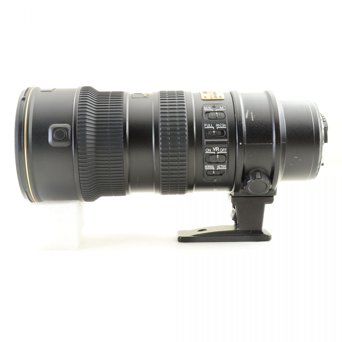 【中古】Nikon AF-S NIKKOR 70-200mm f/2.8G ED VR ブラック 望遠 ズームレンズ ニコン S/N: 237941