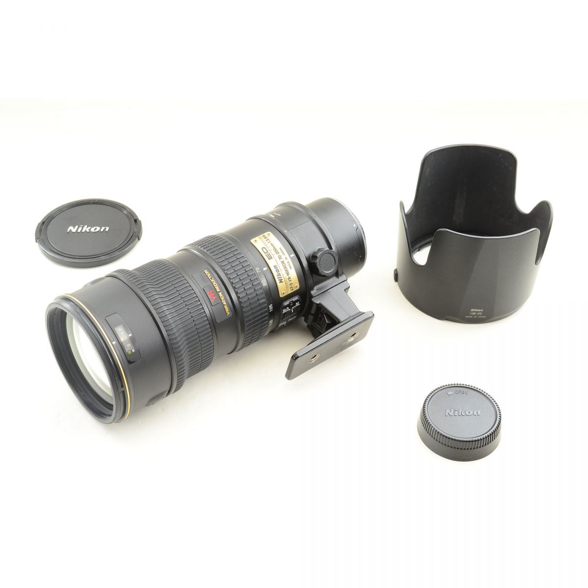 【中古】Nikon AF-S NIKKOR 70-200mm f/2.8G ED VR ブラック 望遠 ズームレンズ ニコン S/N: 237941