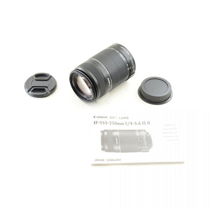 【中古】Canon EF-S 55-250mm f/4-5.6 IS II 望遠 ズームレンズ キャノン S/N: 2932017431