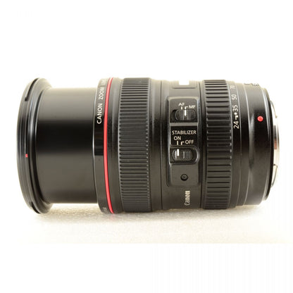 【中古】Canon EF 24-105mm f/4 L IS USM 標準 ズームレンズ キャノン S/N: 734106