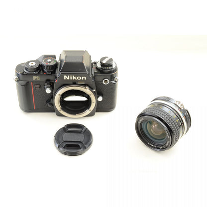 【中古】Nikon F3 アイレベル Ai NIKKOR 24mm f/2.8 広角 単焦点 フィルムカメラ 一眼レフ ニコン セット S/N:1240934