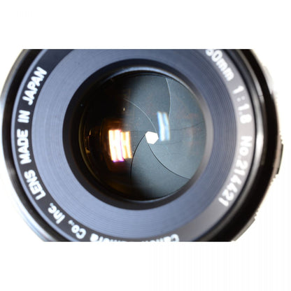 【中古】Canon FL 50mm f/1.8 標準 単焦点レンズ マニュアルフォーカス キャノン S/N: 214421