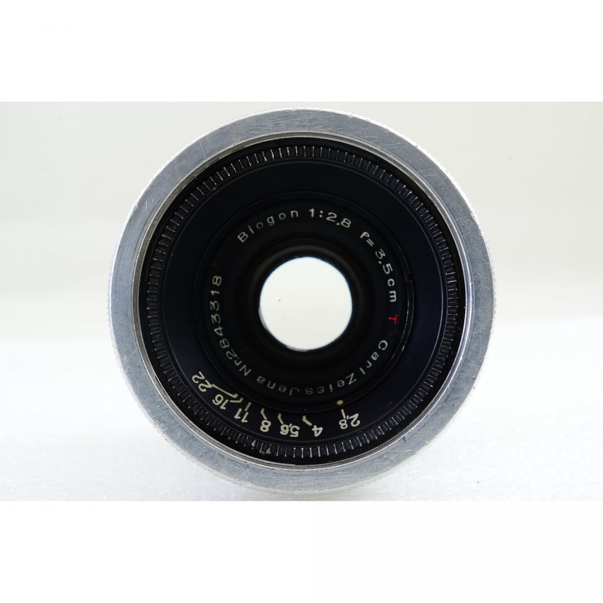 【中古】Carl Zeiss Jena Biogon 35mm f/2.8 T* 広角 単焦点レンズ コンタックスレンジファインダー用 S/N: 2843318