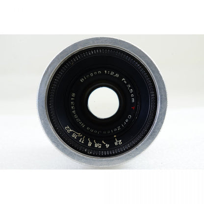 【中古】Carl Zeiss Jena Biogon 35mm f/2.8 T* 広角 単焦点レンズ コンタックスレンジファインダー用 S/N: 2843318