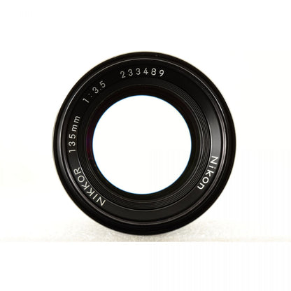 【中古】Nikon Ai NIKKOR 135mm f/3.5 中望遠 単焦点 カメラレンズ 交換レンズ ニコン S/N:233489