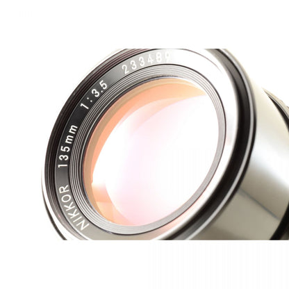 【中古】Nikon Ai NIKKOR 135mm f/3.5 中望遠 単焦点 カメラレンズ 交換レンズ ニコン S/N:233489