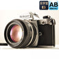 【中古】Nikon FM シルバー 35mm 一眼レフ フィルムカメラ +Ai-S NIKKOR 50mm F1.4 単焦点 MF カメラレンズ 交換レンズ ニコン