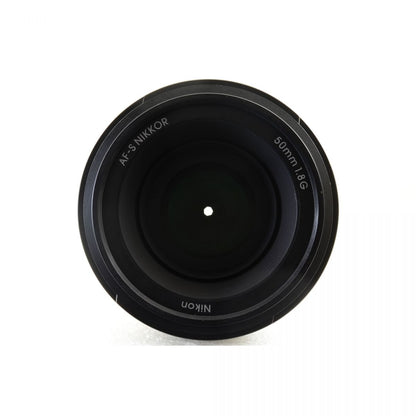 【中古】Nikon AF-S NIKKOR 50mm f/1.8 G 元箱 フード付き 標準 単焦点 カメラレンズ ニコン S/N:2036503