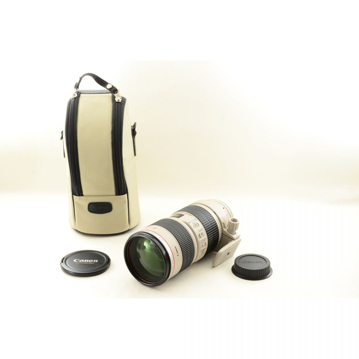 【中古】Canon EF 70-200mm f/2.8L IS USM ケース付き 望遠 ズーム カメラレンズ 交換レンズ キヤノン S/N:302227