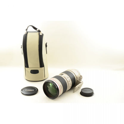【中古】Canon EF 70-200mm f/2.8L IS USM ケース付き 望遠 ズーム カメラレンズ 交換レンズ キヤノン S/N:302227