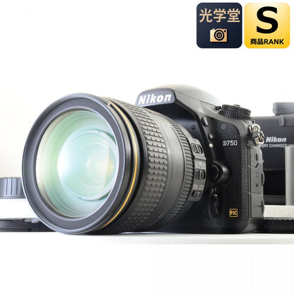 【中古】Nikon D750 デジタル一眼レフカメラ AF-S NIKKOR 24-120mm f/4G ED VR レンズキット ニコン S/N: 2060957