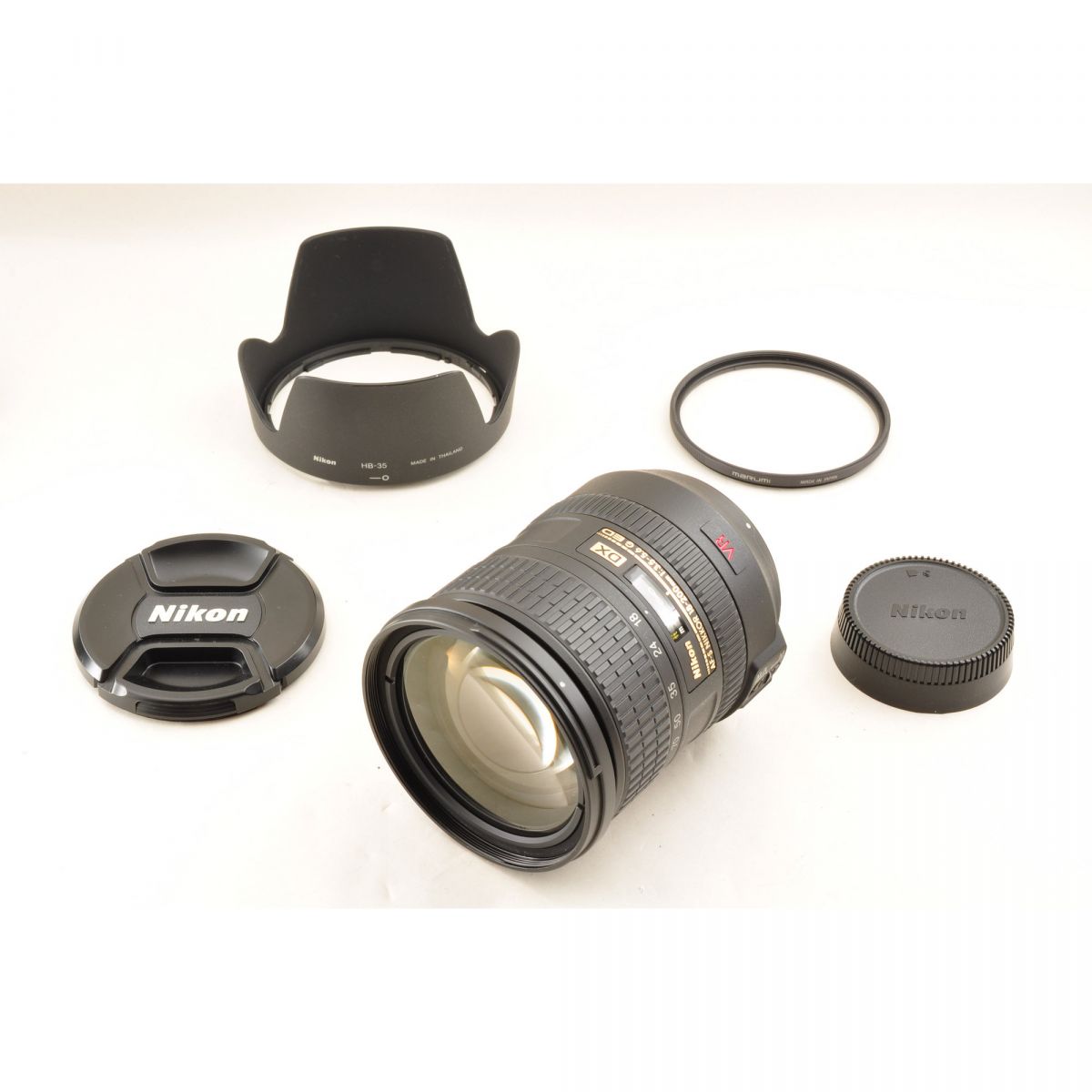 【中古】Nikon AF-S DX NIKKOR 18-200mm F3.5-5.6G ED VR フード付き ズーム カメラレンズ 交換レンズ ニコン S/N:3011997