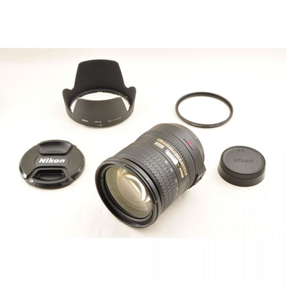 【中古】Nikon AF-S DX NIKKOR 18-200mm F3.5-5.6G ED VR フード付き ズーム カメラレンズ 交換レンズ ニコン S/N:3011997