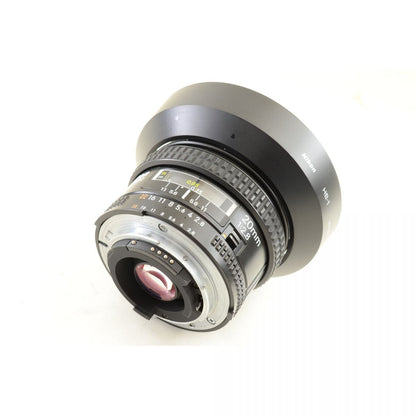 【中古】Nikon AF NIKKOR 20mm f/2.8 HB-1フード付き 広角 単焦点 カメラレンズ 交換レンズ ニコン S/N:201688