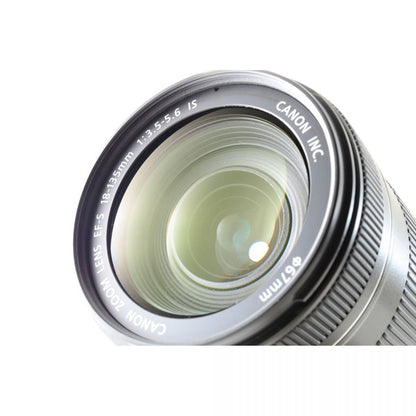 【中古】Canon EOS 60D 18.0MP DSLR Camera Black Canon EF-S 18-135mm f/3.5-5.6 IS Zoom Lens 360213408