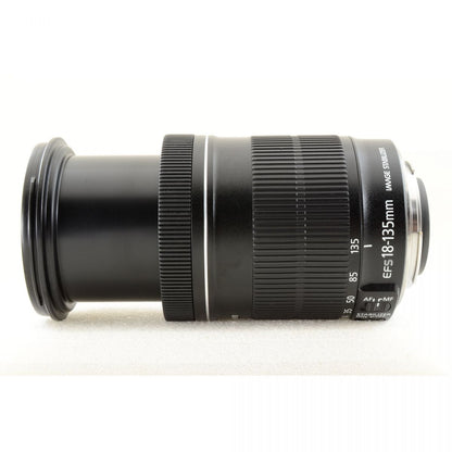 【中古】Canon EOS 60D 18.0MP DSLR Camera Black Canon EF-S 18-135mm f/3.5-5.6 IS Zoom Lens 360213408