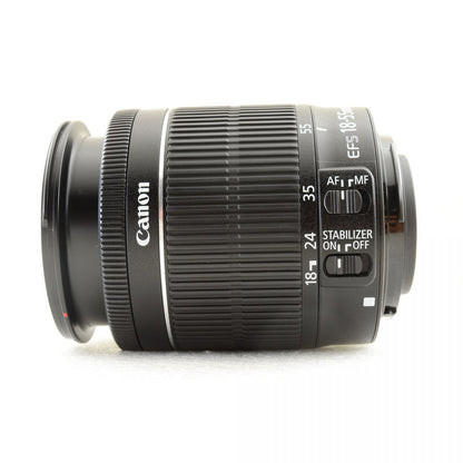 【中古】Canon EOS Kiss X8i デジタル一眼レフカメラ 18-55mm 55-250mm キヤノン セット S/N:041022000311