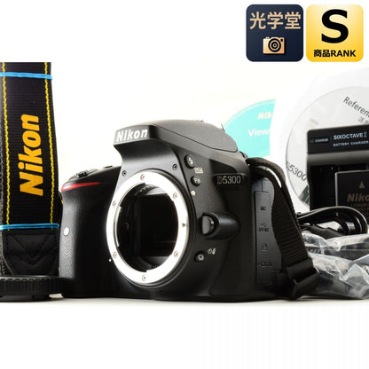 【中古】Nikon D5300 2416万画素 デジタル一眼レフカメラ ブラック ニコン S/N:2124558