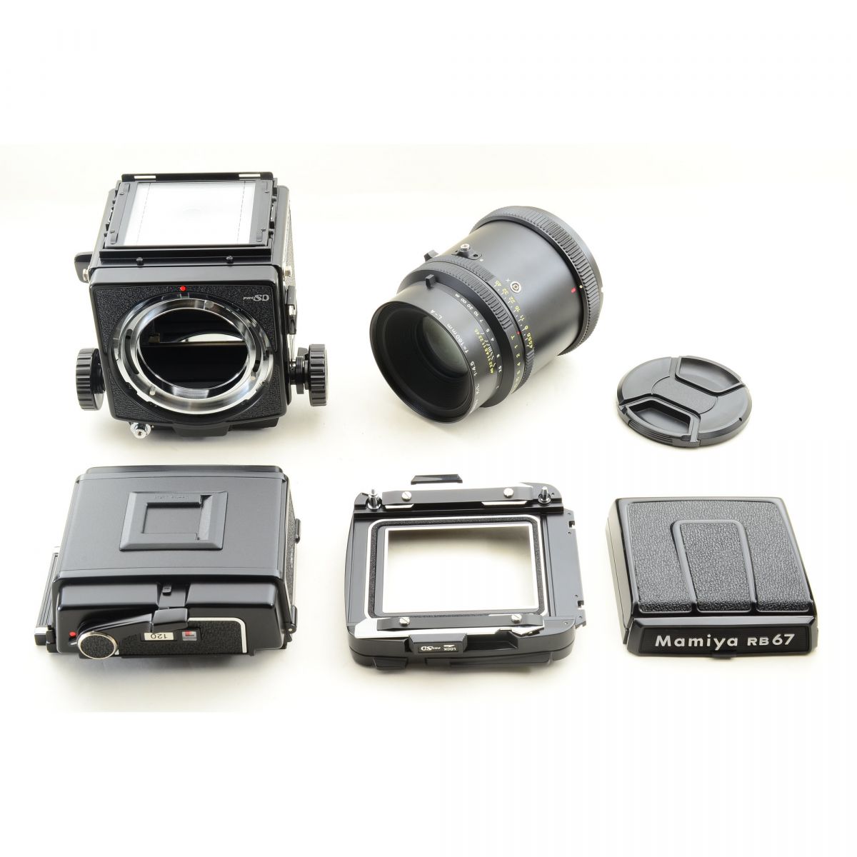 【中古】Mamiya RB67 Pro SD 中判フィルムカメラ 120ホルダー KL 180mm f/4.5 L-A マミヤ セット S/N:LJ1412