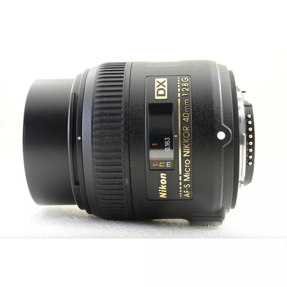【中古】Nikon AF-S DX Micro NIKKOR 40mm F2.8 G 単焦点 カメラレンズ 交換レンズ 元箱 フード付き ニコン S/N:2013222