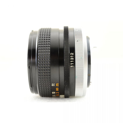 【中古】Canon New F-1 アイレベル フィルムカメラ ケース FD 28mm f/3.5 S.C. 単焦点 キヤノン セット S/N:172217