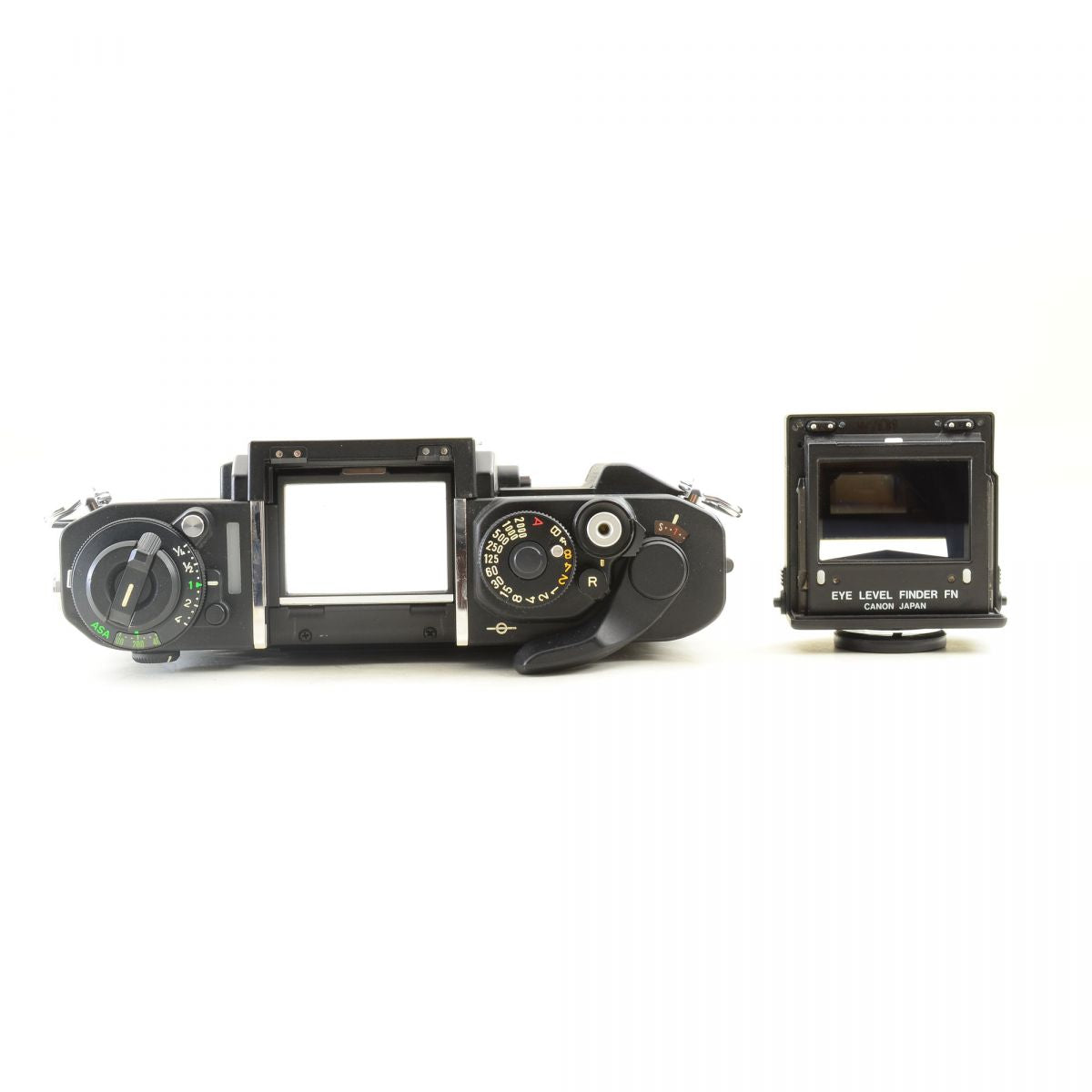 【中古】Canon New F-1 アイレベル フィルムカメラ ケース FD 28mm f/3.5 S.C. 単焦点 キヤノン セット S/N:172217