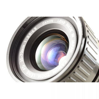 【中古】Canon AE-1 Program シルバー 一眼レフ フィルムカメラ New FD 35-70mm レンズ セット S/N:3037685