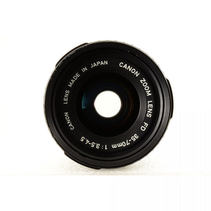 【中古】Canon AE-1 Program シルバー 一眼レフ フィルムカメラ New FD 35-70mm レンズ セット S/N:3037685