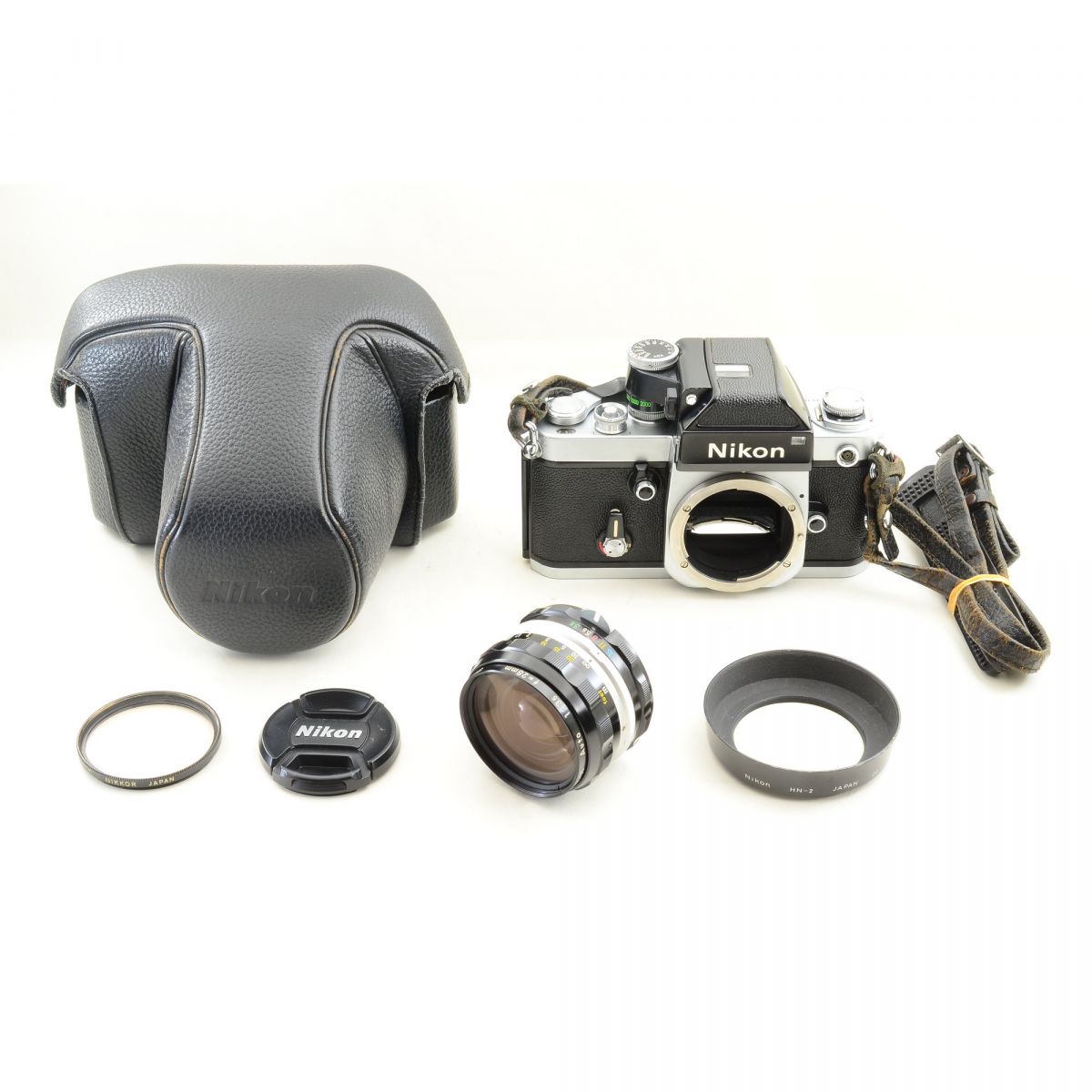 【中古】Nikon F2 フォトミック シルバー フィルムカメラ DP-1 NIKKOR-H Auto 28mm f/3.5 ニコン セット S/N:7133328