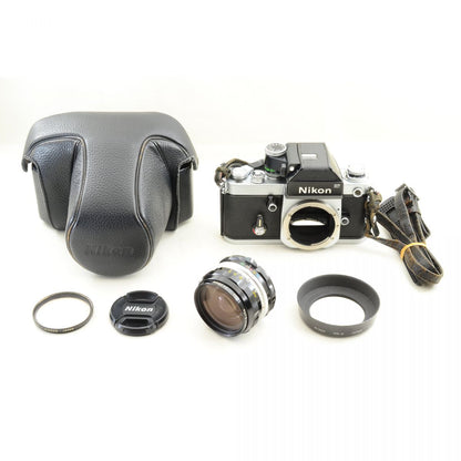 【中古】Nikon F2 フォトミック シルバー フィルムカメラ DP-1 NIKKOR-H Auto 28mm f/3.5 ニコン セット S/N:7133328
