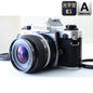 【中古】Nikon New FM2 後期 シルバー 35mm フィルムカメラ Ai-S 35mm f/2.8 レンズ セット S/N:8220491