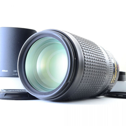 【中古】Nikon AF-S Zoom Nikkor 70-300mm f/4.5-5.6G ED IF VR ズーム フード付き カメラレンズ 交換レンズ ニコン S/N:2168401