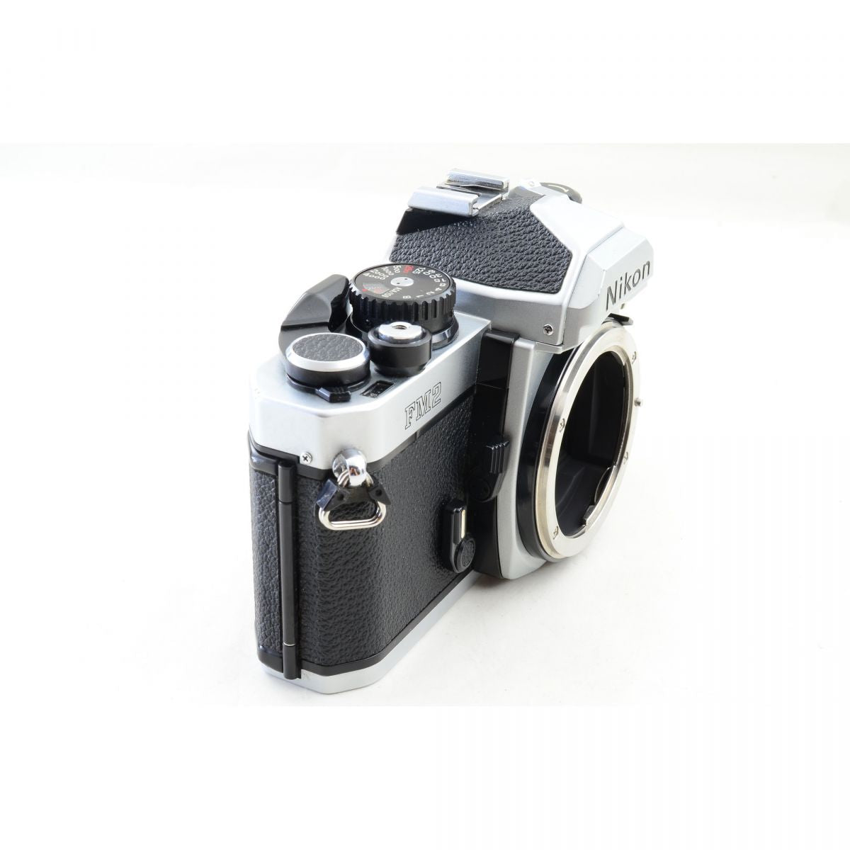 【中古】Nikon New FM2 後期 シルバー 35mm フィルムカメラ Ai-S 35mm f/2.8 レンズ セット S/N:8220491