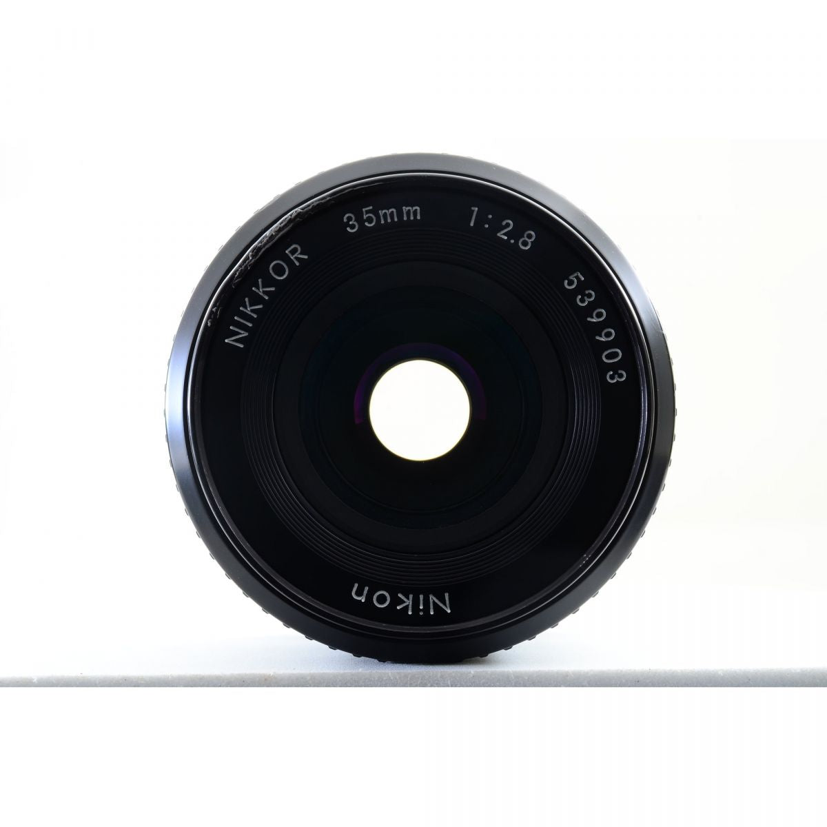 【中古】Nikon New FM2 後期 シルバー 35mm フィルムカメラ Ai-S 35mm f/2.8 レンズ セット S/N:8220491
