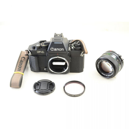 【中古】Canon New F-1 アイレベル New FD 50mm f/1.4 フィルムカメラ 50mm F1.4 単焦点レンズ キャノン S/N: 234834
