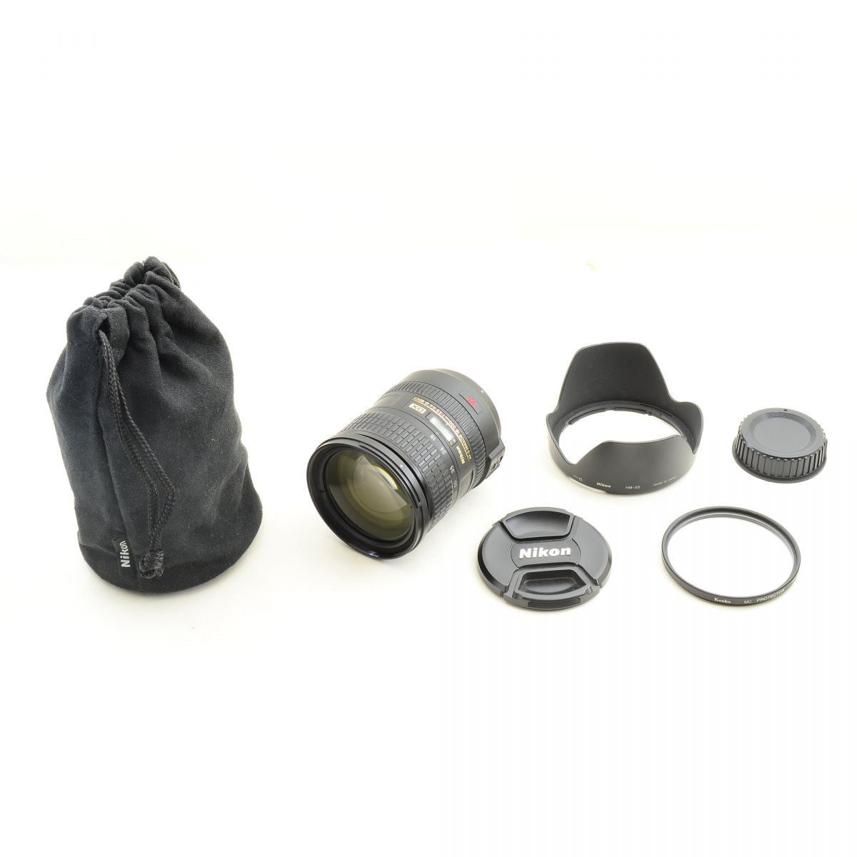【中古】Nikon AF-S DX NIKKOR 18-200mm f/3.5-5.6G ED VR フード付 高倍率 ズームレンズ ニコン S/N: 2626285